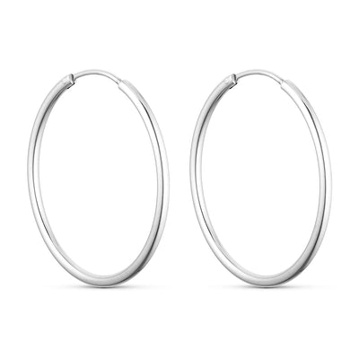 Classic Hoops 30mm - Silver
