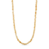 Beige halskæde med runde naturperler i nuancer fra creme til honning, Jalle Pearl Necklace fra Wolff Jewelry