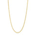 Sunny Chain Necklace halskæde i guld fra Wolff Jewelry med små runde led med strålemønster på lys baggrund