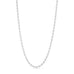 Sølv halskæde Sunny Chain Necklace fra Wolff Jewelry med runde led i stråleformet mønster på hvid baggrund