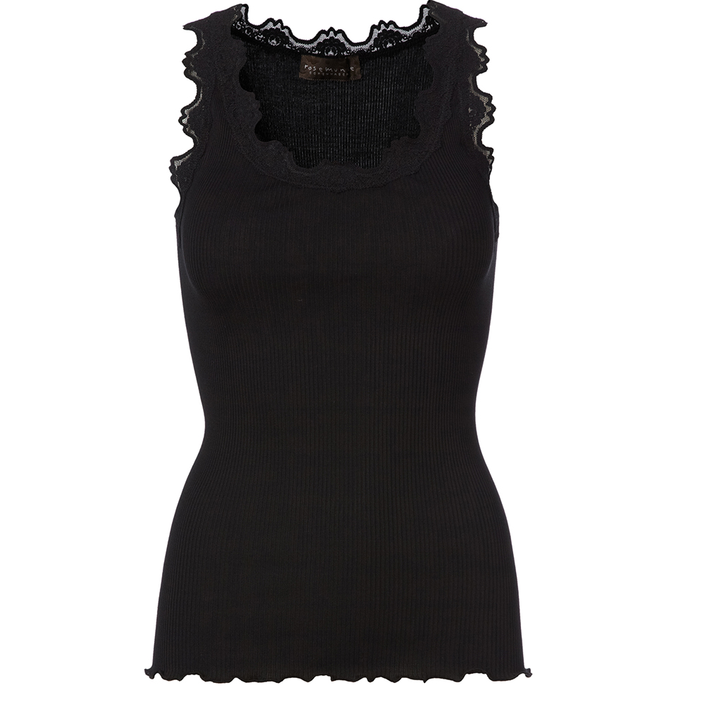 Rosemunde  Copenhagen Black  Silk Vest( STYLE 5205)